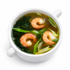 Мисо эби суп